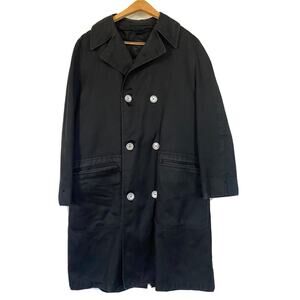 Sakowitz Christopher Men’s Vintage Coat Jacket Overcoat Boatswain Twill 40 Long